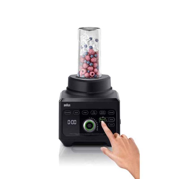 Braun Blender 2L 1600W PowerBlend 9 Unique Triangular Jug, 10 Manual Speed ​​Settings Plus Pulse, Motor JB901AI-JB9042BK
