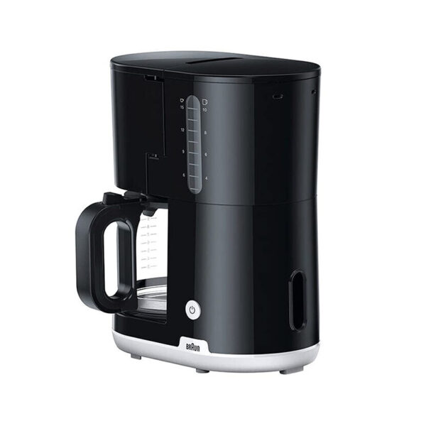 Braun Coffee Maker Breakfast 1, 1000W Black AromaCafe OptiBrew System Automatic Shut Off Coffee Maker for up to 10 Cups KF101AI
