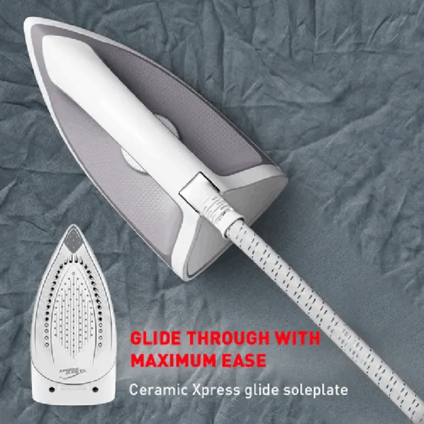 Tefal Express Optimal Steam Generator Iron 2200W with 1.2L Tank 1.6m Power Cord Ceramic Soleplate SV4111G0
