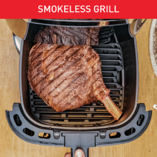 Tefal 2in1 Air Fryer Easy Fry & Grill XXL 6.5L 1830W with Grill Plate Digital Display & Timer EY801D27