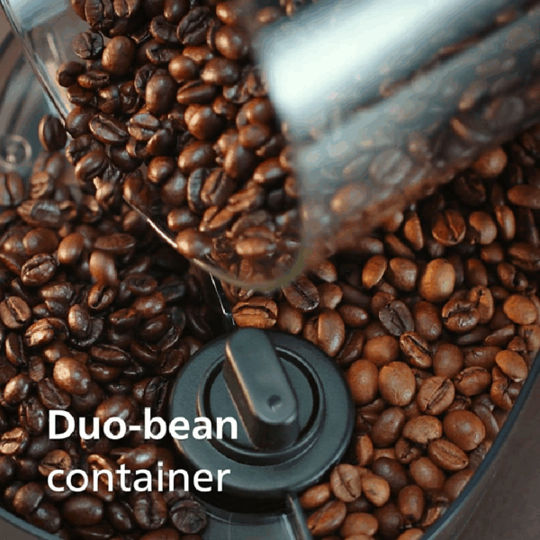 Philips All-in-1 Brew Drip Coffee Maker with Built-in Grinder, Duo-bean Container, Permanent Filter, Dosing Spoon, LED Display HD7900/50