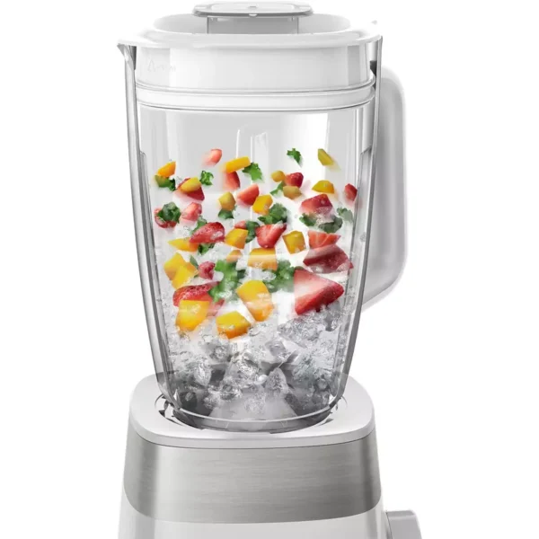 Philips Blender 2L with Max 1.5 L Capacity Jar 800W, Multi Speed Setting + Pulse, with Ice Crush Function 6 Star Serrated Steel Blade HR2224/00