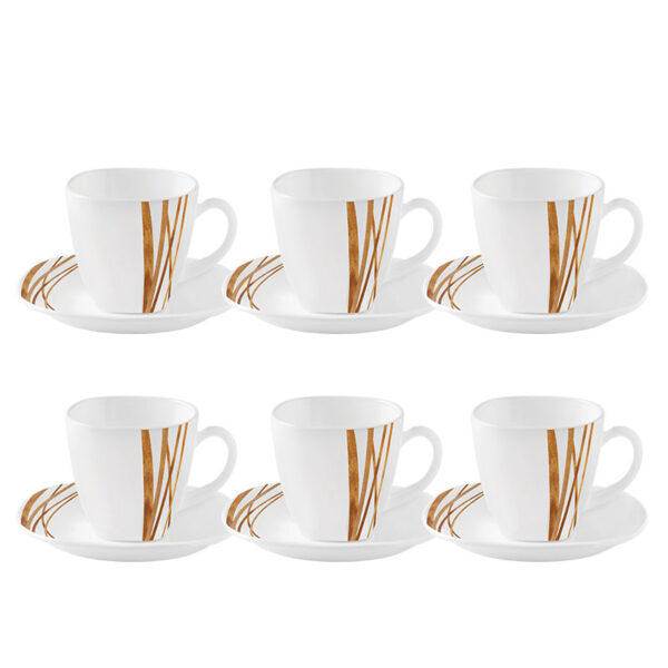 La Opala Dinner Set Quadra Golden Shades 20 Pieces LG020
