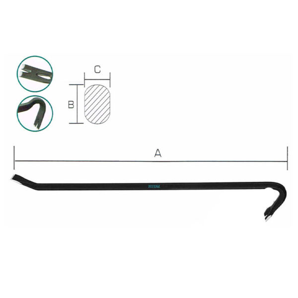 Total Claw/Wrecking Bar 24” THT431242