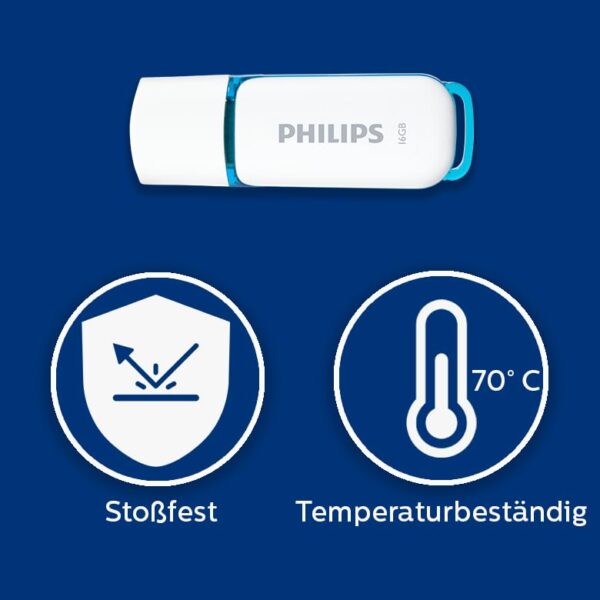 PHILIPS 16GB Flash Drive, Snow Edition USB 2.0