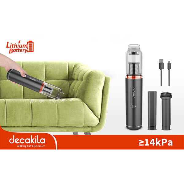 Decakila Portable Vacuum Cleaner 90W w/USB Brushless Motor Working Time 25min Mini Hand Held Vacuum Cleaner CMPV003B