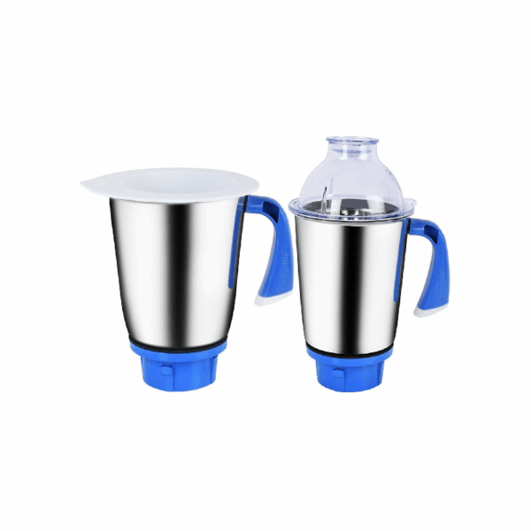 Preethi Blue Leaf Platinum Mixer Grinder 750W with 3 Stainless Steel Jars, 3 Speed & Pulse, Overload Protector, Extractor Filter MG139/09