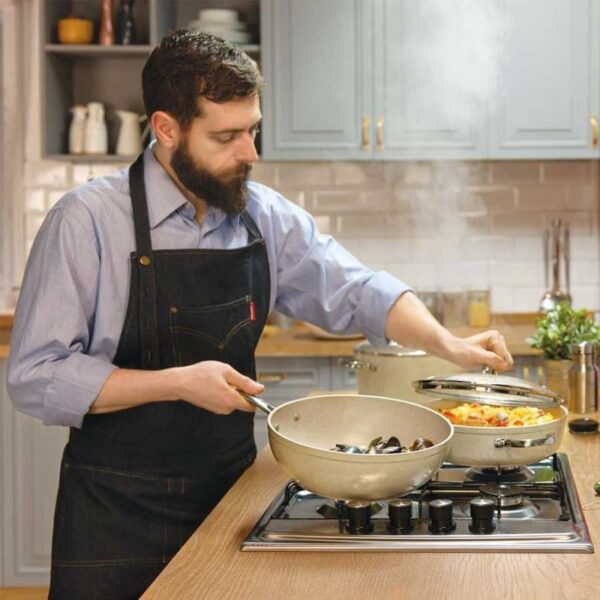Korkmaz Granita Alu Frypan with Lid 24x4.7cm 2.0L A1855-1