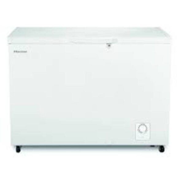 Hisense Chest Freezer 297L Multimode Function, Energy Saving, Spring-load Hinges, Defrost Drain, Handle, Aluminum, Super Freezer, Lock, White H390CF