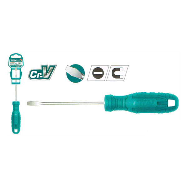 Total Slotted Screwdriver Length 125mm THT2156