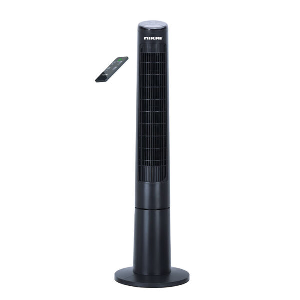 Nikai Tower Fan 45W Shaded Pole Motor 59db Noise Reduction Silent Tower Fan Remote Powe