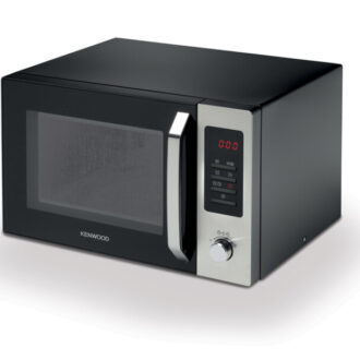 Kenwood 30L Microwave Oven with Grill Digital Display 5 Power Levels Defrost Function Stainless Steel Auto Menu 95 Minutes Timer Clock Function 1000W MWM30.000BK