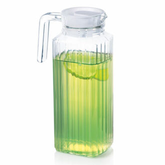 Luminarc Jug Quadro Fridge 1.3L with White Lid L9918