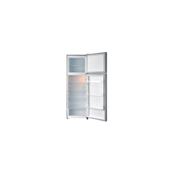 Evvoli Top Double Door Refrigerator Silver EVRFM-300L