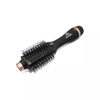 Evvoli Brush Dryer & Volumizer 3in1 1200W Powerful DC Motor, Fast Drying Hair Dryer with 4X Ionic Feature and Cool Tip EVHC-HB1200R