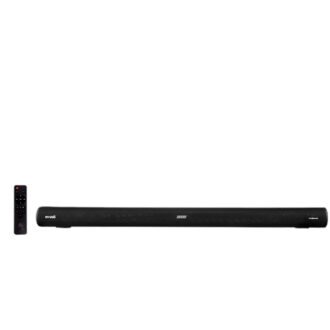 Evvoli 2.0ch Single Soundbar with Bluetooth and LED Display 120W Black SB120B