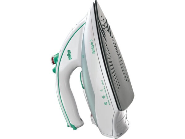 Braun TexStyle 5 Steam Iron - Eloxal Sole Plate Anti-Drip System 300ML Water Tank Capacity TS510