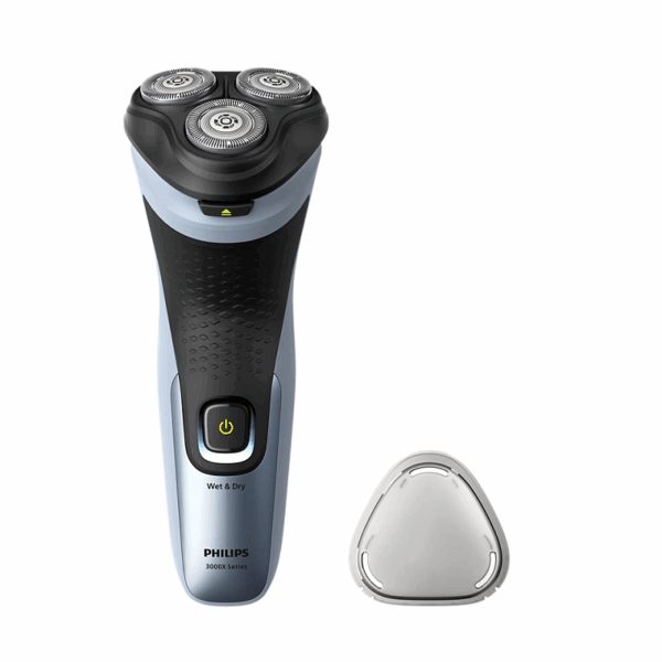 Philips Electric Cordless Shaver, ComfortCut Blades, Anti-Corrosion Shaving System, 3D Floating Heads, Shave Wet & Dry 3000X Series X3063