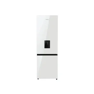 HISENSE FRIDGE, Mirror Coloured Full White, Water Dispenser-Bottom Freezer, 351 Litres H450BDW-WD