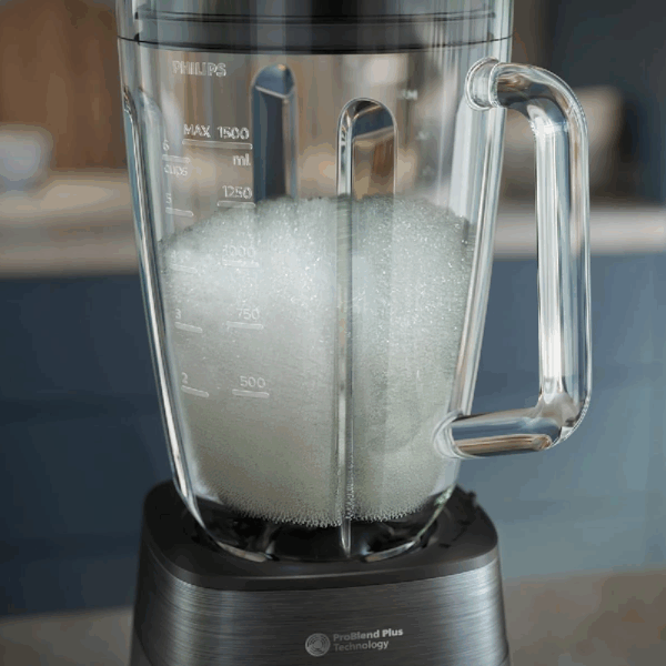 Philips Blender 5000 Series 2L 1200W with 1.5L Plastic Jar, 3 Speed & Pulse, ProBlend Plus Technology, Ice Crushing, Chopper & Mill Attachment HR3033