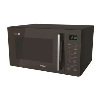 whirlpool Microwave Magic cook Pro Solo 25L LED Digital Microwave With Push Button Door Grill Function 60-Mins Timer 5-Microwave Power Levels & Defrost Function 900W - Black - (MWP-25GE)