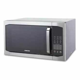 Nikai Microwave Oven 42L 1100W 11 Microwave Power Levels 7 Auto Menu with Defrost & Grill Function Membrane Digital Control Memory Function NMO424DG