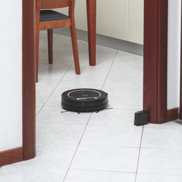 Kenwood Smart Robot Vacuum Cleaner 2-in-1 Vacuuming Smart Drop Proof Technology Virtual Wall Ideal for Pet Hair Hard Floor and Carpet 0.5 Suction Power super silent 65 VRP10.000BK