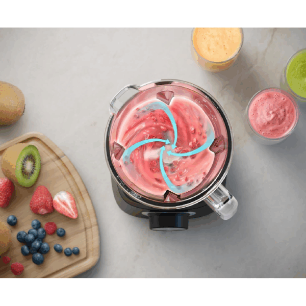 Philips Blender 5000 Series 2L 1200W with 1.5L Plastic Jar, 3 Speed & Pulse, ProBlend Plus Technology, Ice Crushing, Chopper & Mill Attachment HR3033