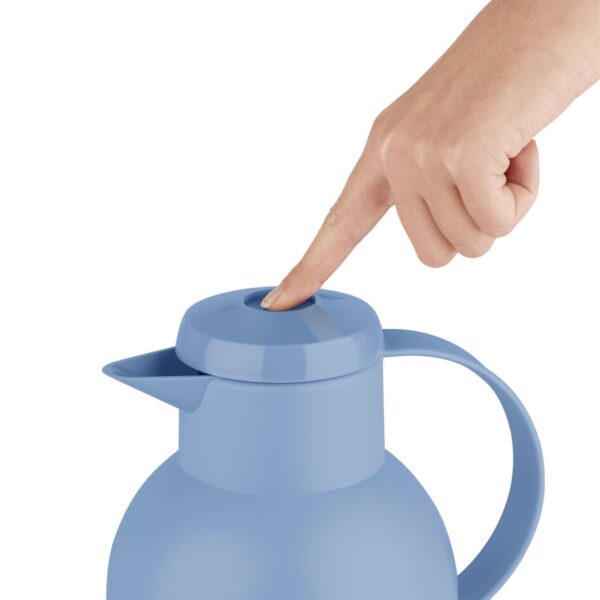 Tefal Samba Jug 1 Liter Blue Isothermal Jug Translucent Vacuum Flask Plastic-Polypropylenex (PP) Glass Liner K3035312 F4010110