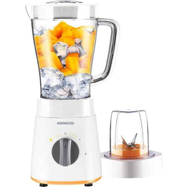 Kenwood Blender 500W Smoothie Blender/Smoothie Maker 1.5L with Multi Mill (Grinder/Chopper) Ice Crush Function BLP15.150wh
