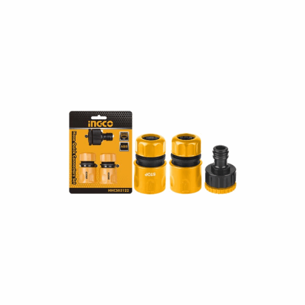 Ingco 3pcs Hose Quick Connectors Set HHCS03122