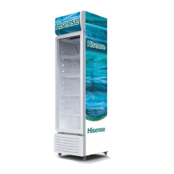 Hisense Beverage Cooler 282L Single Door, Light Box, Frost, White FL-37FC