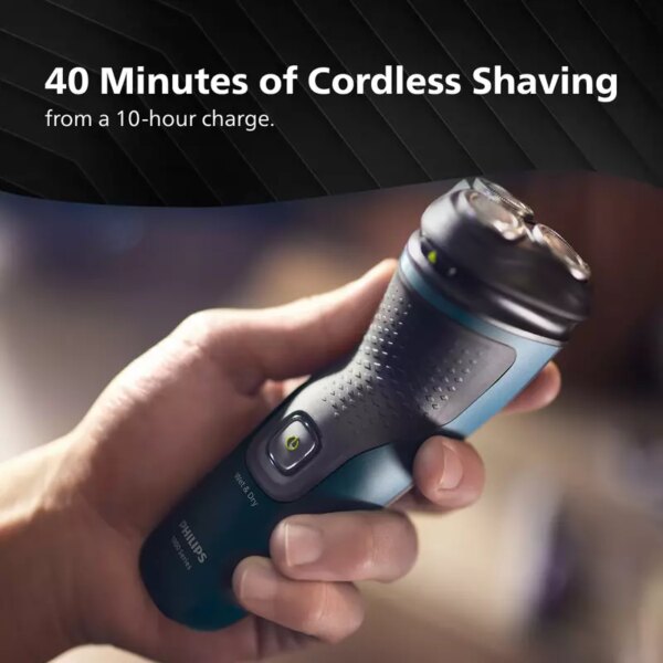 Philips Electric Cordless Shaver ComfortCut Blades, 3D Floating Heads, Shave Wet & Dry, One-touch Open 1000 Series S1151