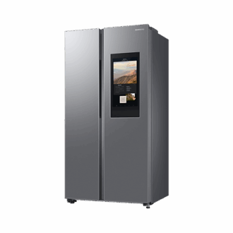 Samsung Refrigerator 635L with Sleek & Seamless Design, Side by Side, Digital Inverter, SpaceMax, DIT, Non-Plumb Dispenser, Auto Ice Maker Mirror Black RS64R53112A