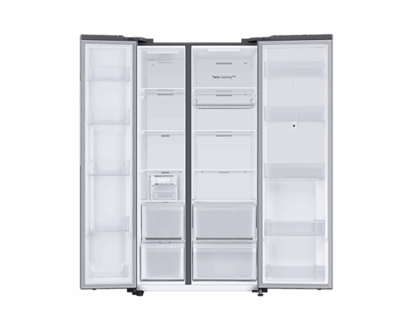 Samsung Refrigerator 635L with Sleek & Seamless Design, Side by Side, Digital Inverter, SpaceMax, DIT, Non-Plumb Dispenser, Auto Ice Maker Mirror Black RS64R53112A