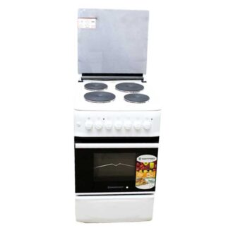 Westpoint Cooker 50x55 4 Electric Plates Electric Oven with Grill Glass Lid WCER5504E0