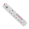 Tronic 3 Way Extension Socket + USB + USB C