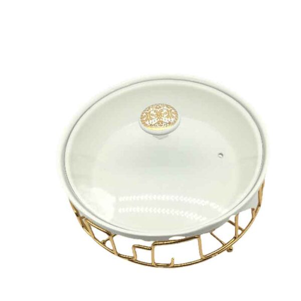 Nadstar Chafing Dish for Buffet Stoves Made of Ceramic Soup Pot Porcelain Food Serving 236-61