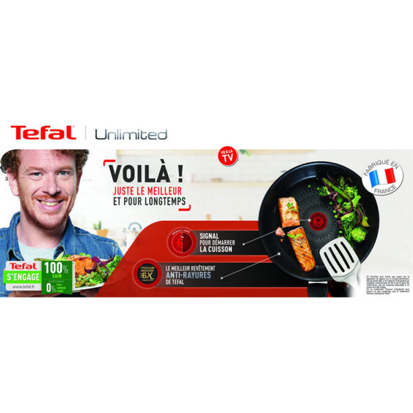 Tefal Unlimited Saucepan 16 CM All Hobs Titanium Non Stick Anti Scratch Safe Non Stick G6 Unlimited Round Saucepan With Pouring Edge Pan Cast Aluminum G2552802