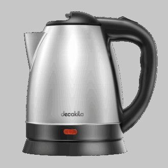 Decakila Kettle 1.5L Electric Jug 1800W Stainless Steel With Water Gauge Boil Dry Protection With Working Light KEKT002B