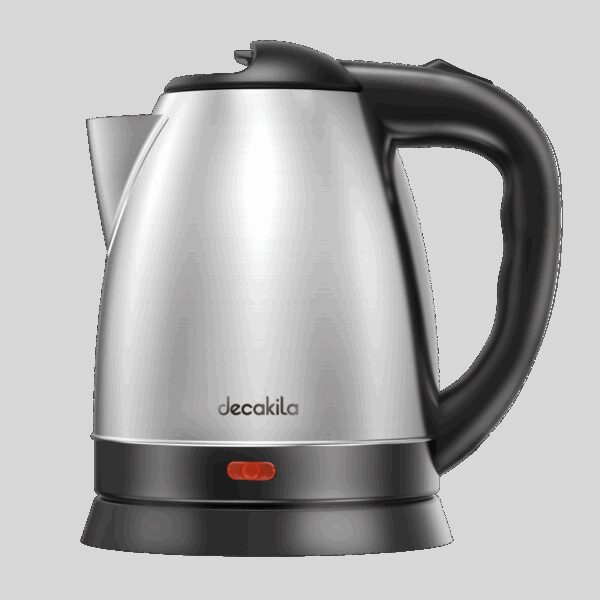 Decakila Kettle 1.5L Electric Jug 1800W Stainless Steel With Water Gauge Boil Dry Protection With Working Light KEKT002B