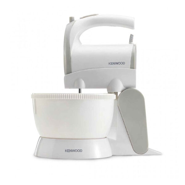 Kenwood Stand Mixer Hand (Electric Whisk) 300W With 2.4L Rotary Bowl 5 Speeds + Turbo Button Twin Stainless Steel Kneader And Beater For Mixing Whipping Whisking Kneading HMP22.000WH