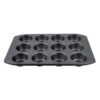 Tefal Easy Grip Baking Mold 12 Muffins 26.5x39.5 CM Carbon Steel Easy Handling Large Handles Non-Stick Coating Easy Release Easy Cleaning Dark Grey J1625745