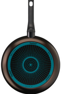 Tefal Easy Cook Frypan 20cm & 26cm Blue Color Titanium Non Stick Thermo Signal 100% Safe B4229153