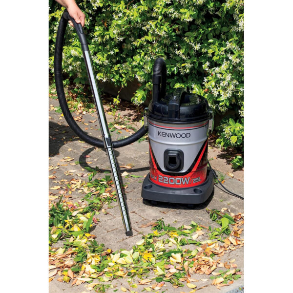 Kenwood Drum Vacuum Cleaner 2200W 25L Tank Vacuum Cleaner With 8M Extra Long Power Cord Removable & Washable Filter Multi Surface For Home & Office VDM60.000BR
