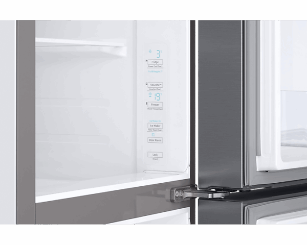 Samsung Refrigerator 602L with Sleek & Seamless Design, Side By Side, Digital Inverter, SpaceMax, FlexZone, Metal Cooling, Slim Indoor IceMaker, Silver RS65R5691M9