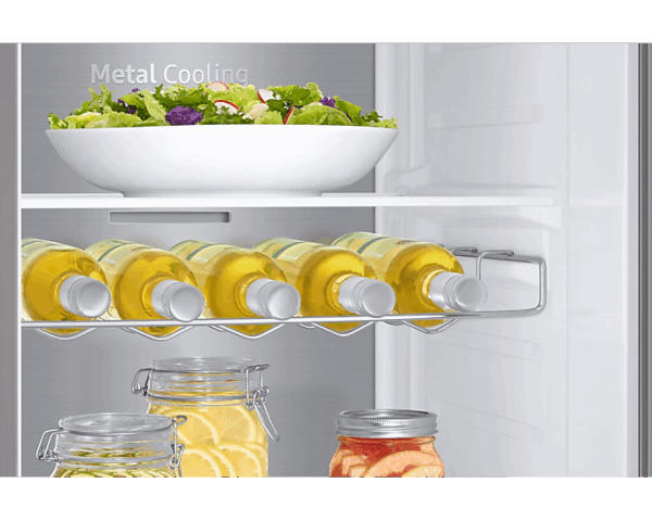 Samsung Refrigerator 602L with Sleek & Seamless Design, Side By Side, Digital Inverter, SpaceMax, FlexZone, Metal Cooling, Slim Indoor IceMaker, Silver RS65R5691M9