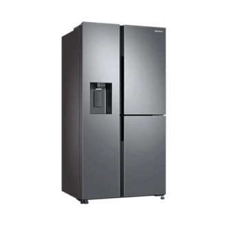 Samsung Refrigerator 602L with Sleek & Seamless Design, Side By Side, Digital Inverter, SpaceMax, FlexZone, Metal Cooling, Slim Indoor IceMaker, Silver RS65R5691M9