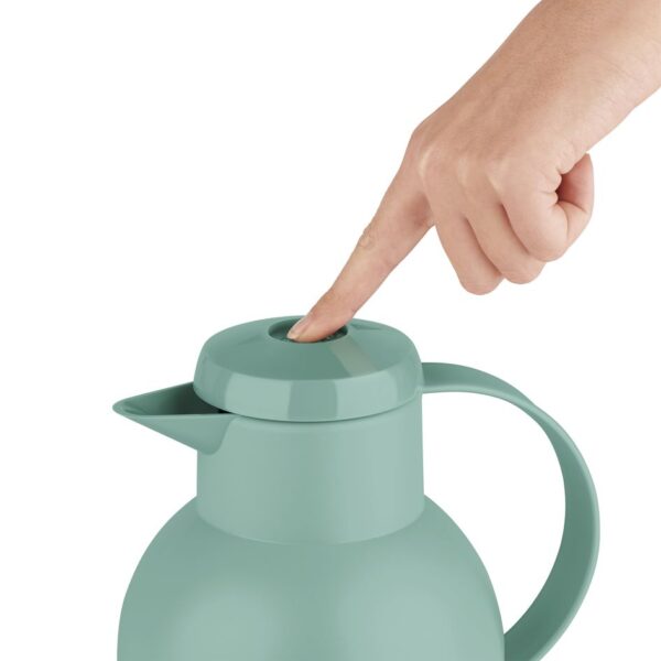 Tefal Samba Jug 1 Liter Green Isothermal Jug Translucent Vacuum Flask Plastic-Polypropylenex (PP) Glass Liner F4010210