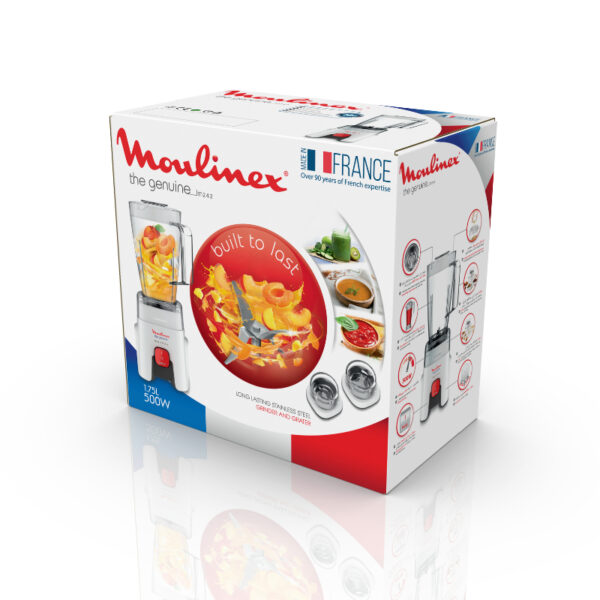 Moulinex Genuine Blender 1.75L with 2 Mills 500W LM242B27 France